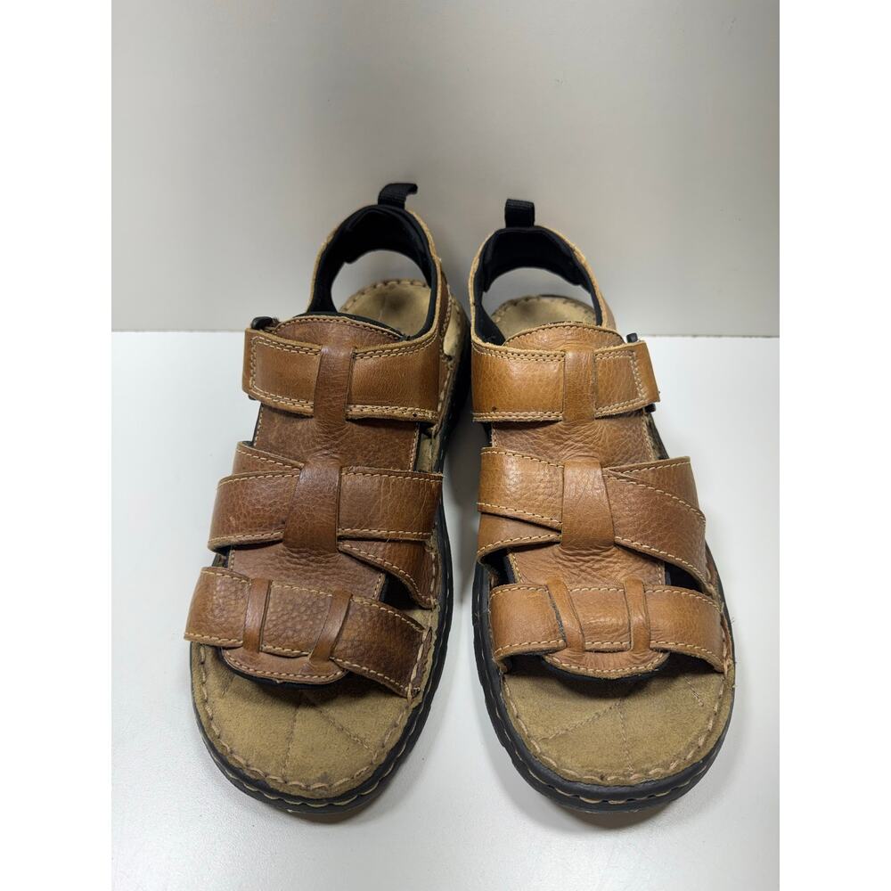 High Sierra Men’s Leather Sandals Sz 12 Opal Brown Dad Core Outdoors Summer